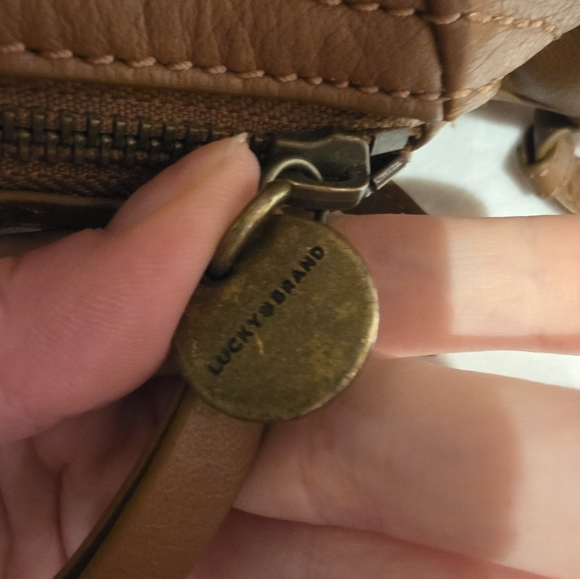 Lucky Brand Backpack Brown Leather Backpack - Picture 6 of 7